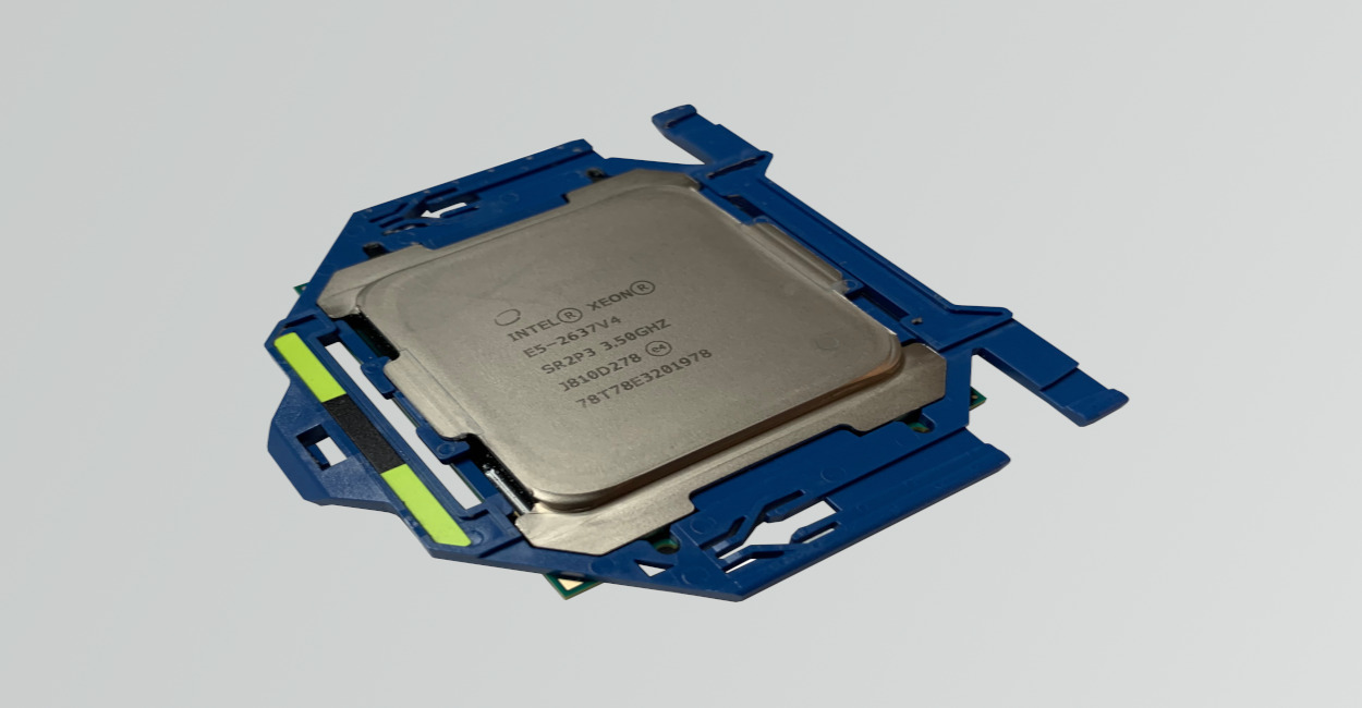 processor chip that has the blue bracket